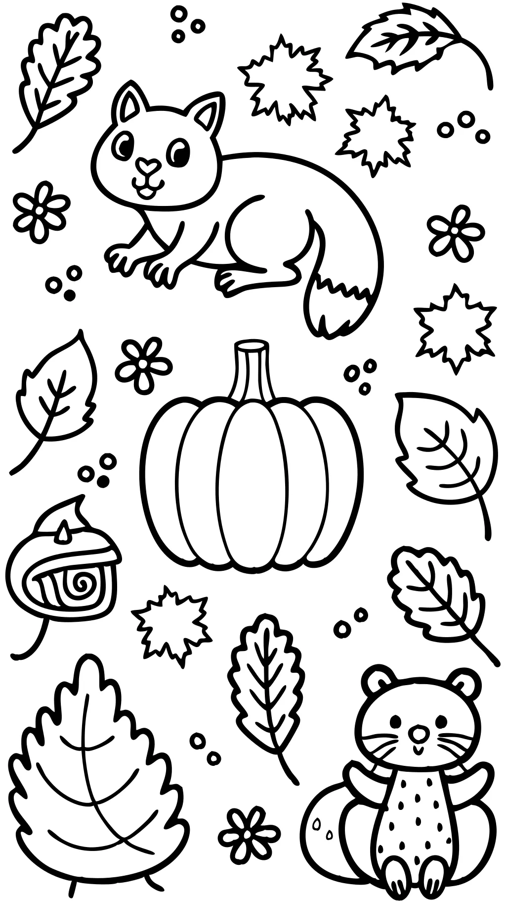 crayola coloring pages fall